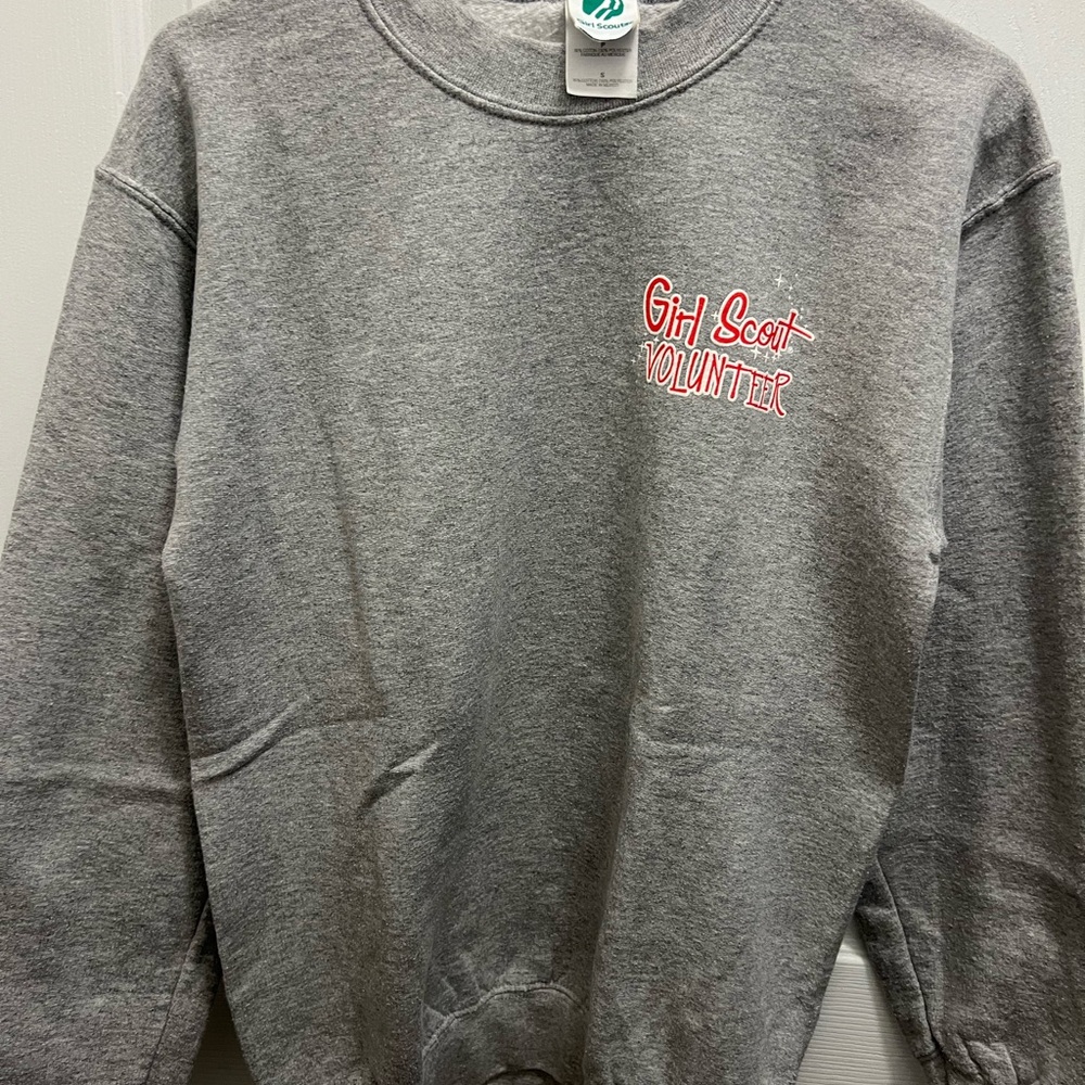 Girl Scout Volunteer Gray Crewneck Sweater